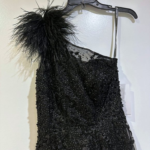 MAc Duggal | EMBELLISHED ONE SHOULDER A LINE GOWN 20389 - Picture 5 of 8